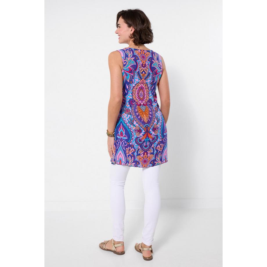 Joe Browns Tunica Reversibile con Stampa Floreale Ditsy e Aztèca  