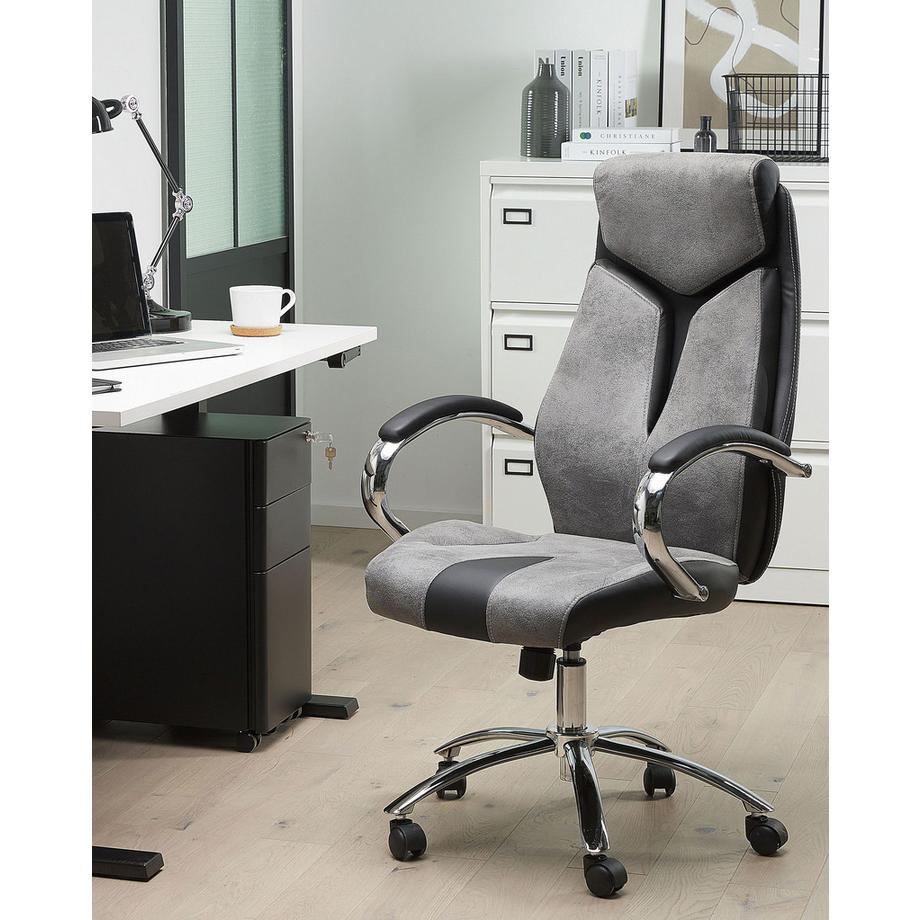 Beliani Chaise de bureau en Cuir PU Industriel FORMULA  