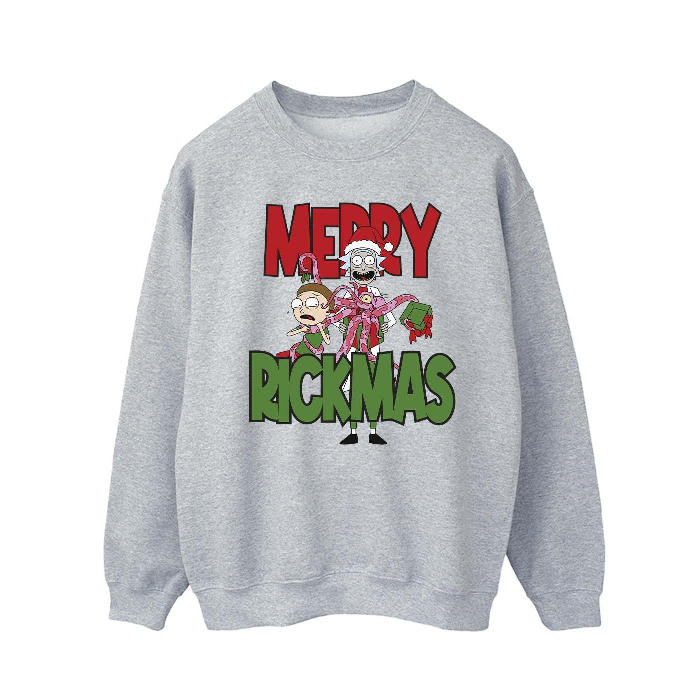 Image of Merry Rickmas Sweatshirt Herren Grau XXL