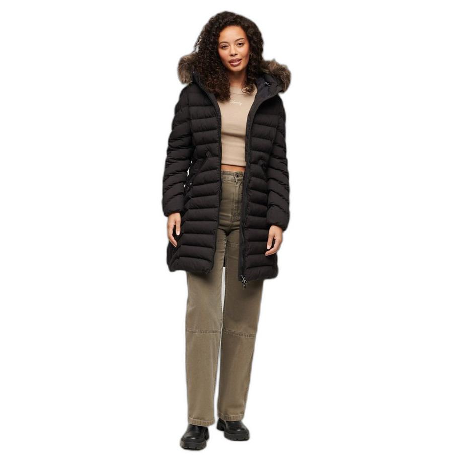 Superdry Fuji Faux Fur Mid Daunenjacke  