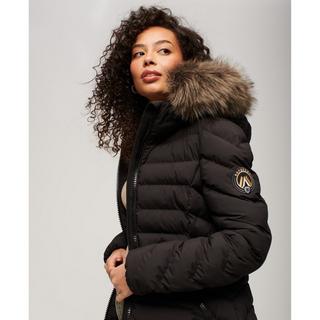 Superdry Fuji Faux Fur Mid Daunenjacke  