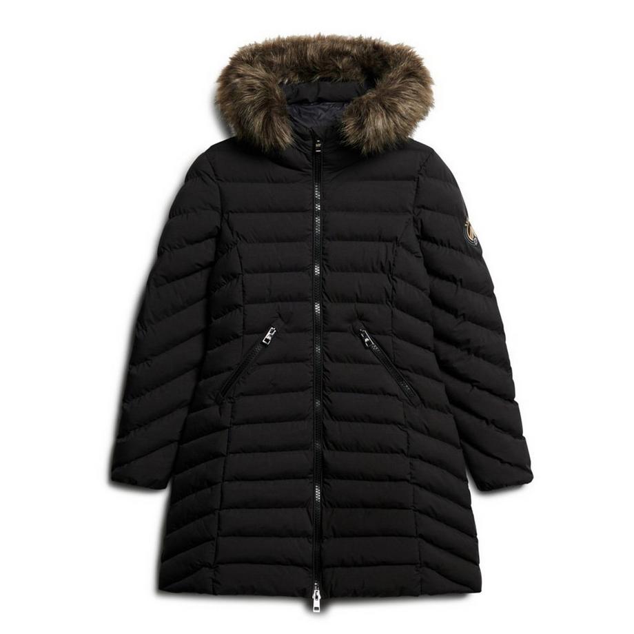 daunenjacke mid damen uperdry fuji faux fur