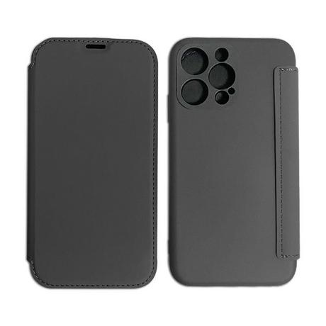 mobileup  FlipCase in Lederoptik iPhone 12 / 12 Pro - Black 