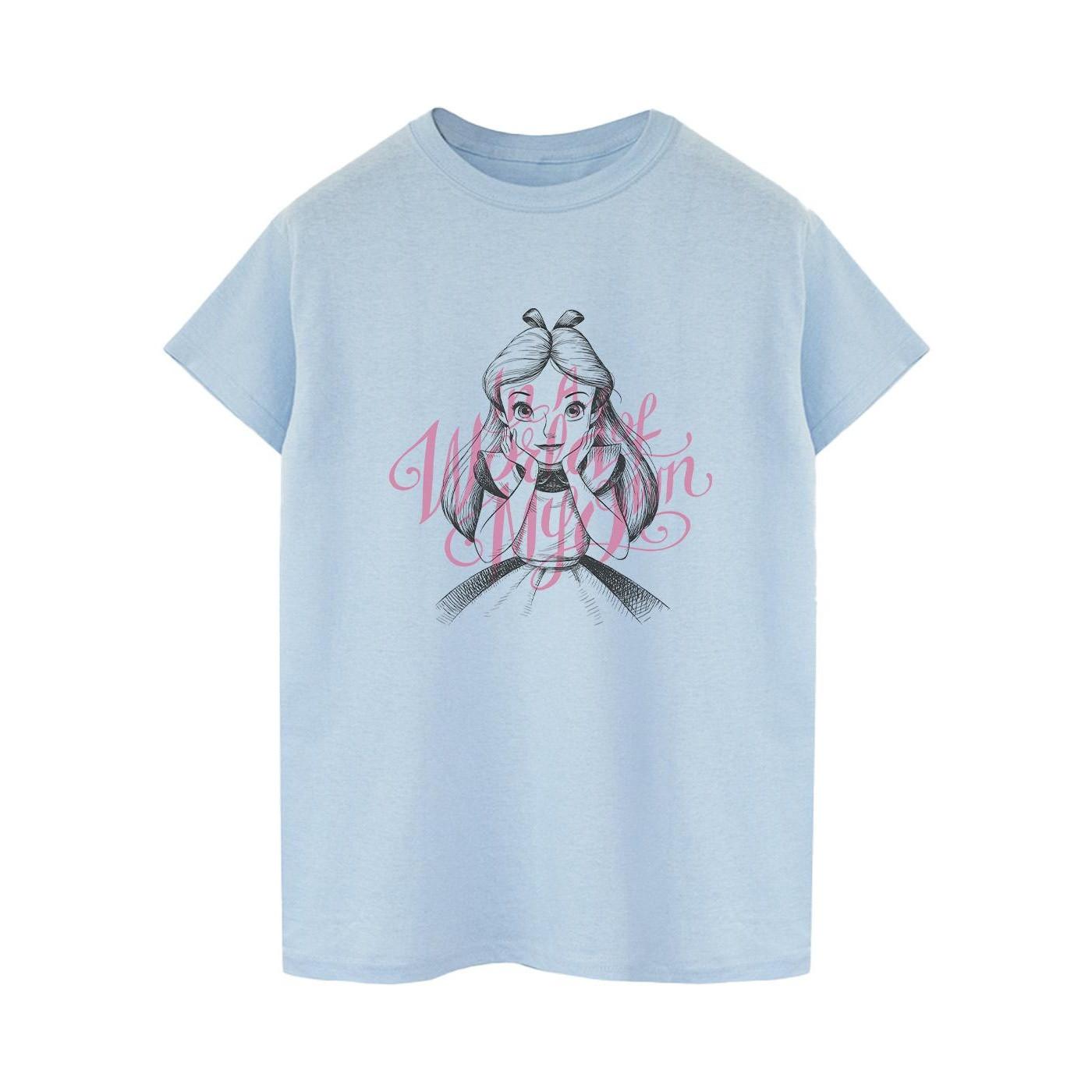Image of Alice In Wonderland In A World Of My Own Tshirt Damen Blau M