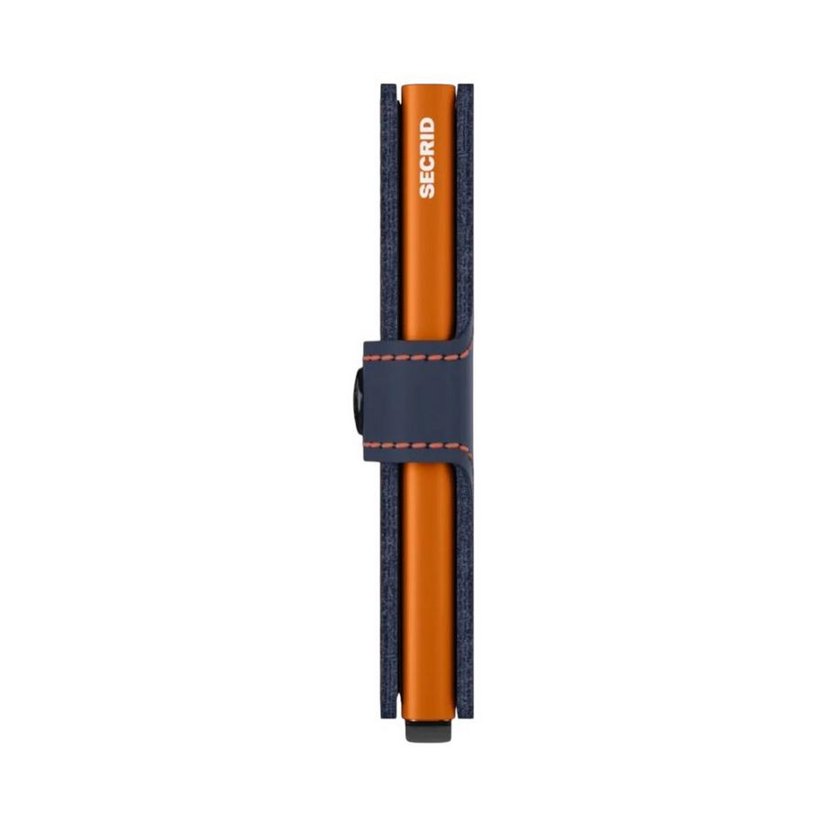 Secrid Miniwallet Mat Bleu Nuit et Orange  