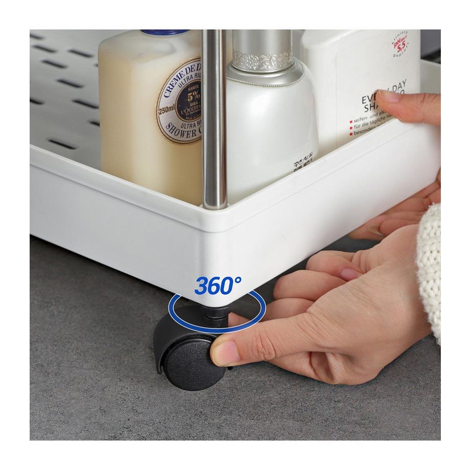 Calicosy Dessert su ruote a 4 livelli bianco  