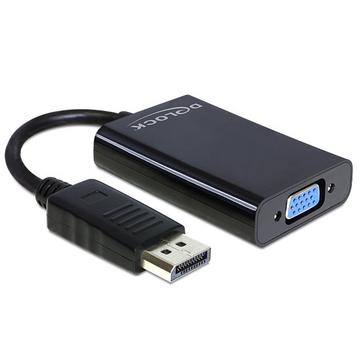 DeLOCK 65439 Videokabel-Adapter VGA (D-Sub) DisplayPort Schwarz