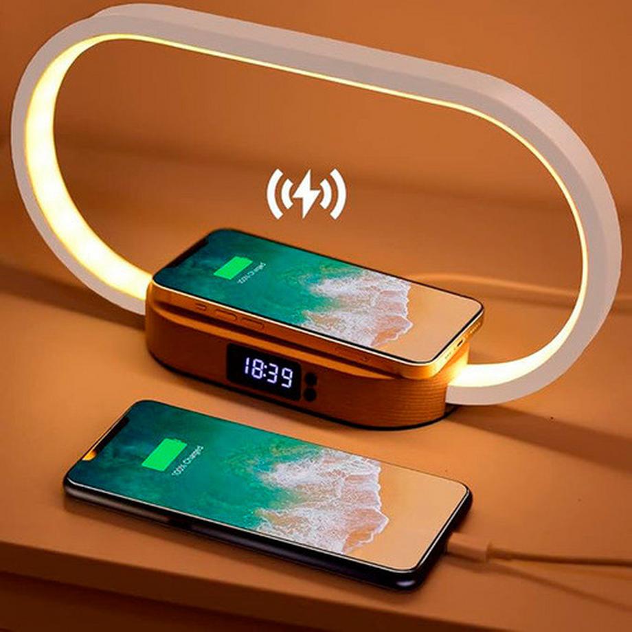 Station intelligente tactile 3 en 1 en bois