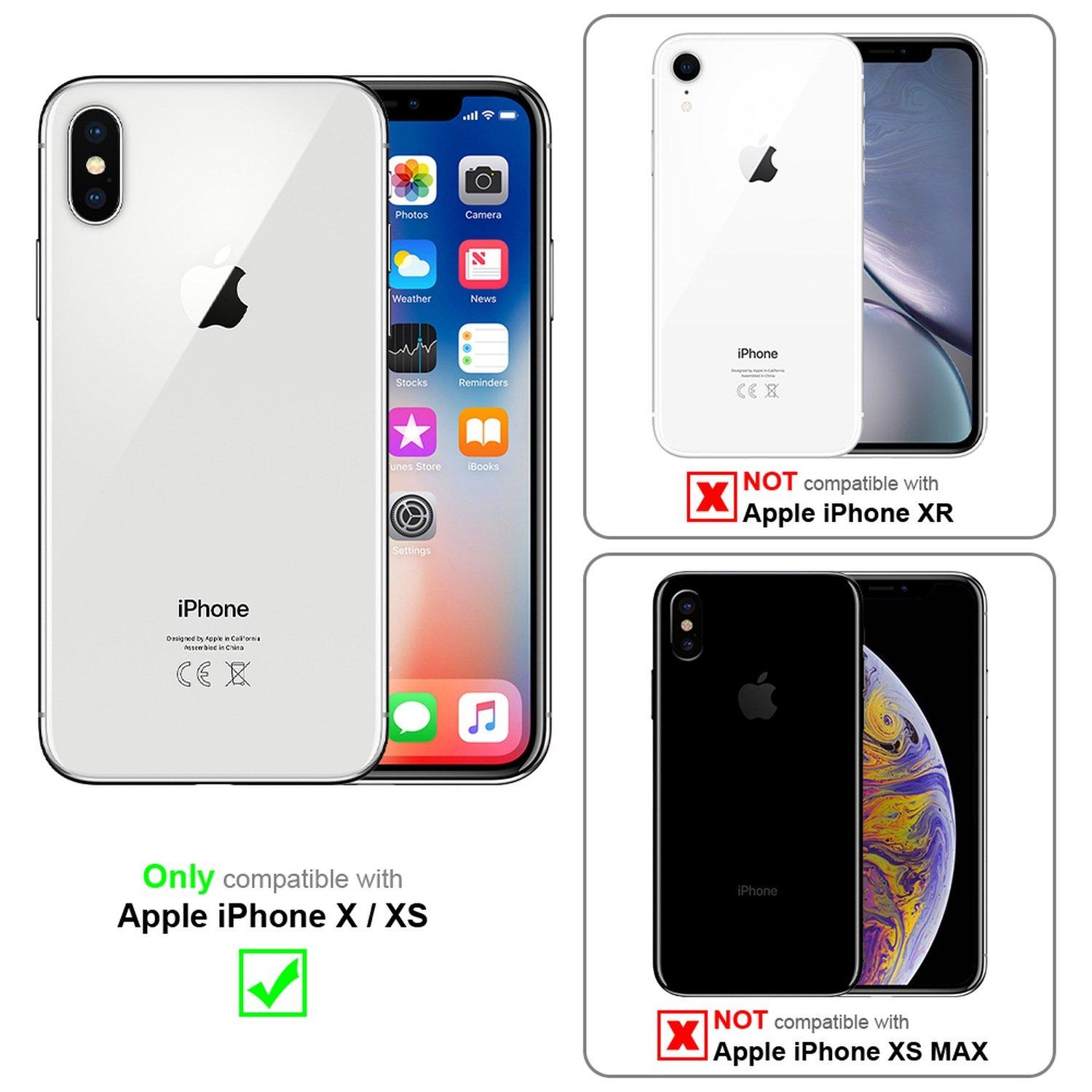 Cadorabo  Hülle für Apple iPhone X / XS mit Magnetverschluss 