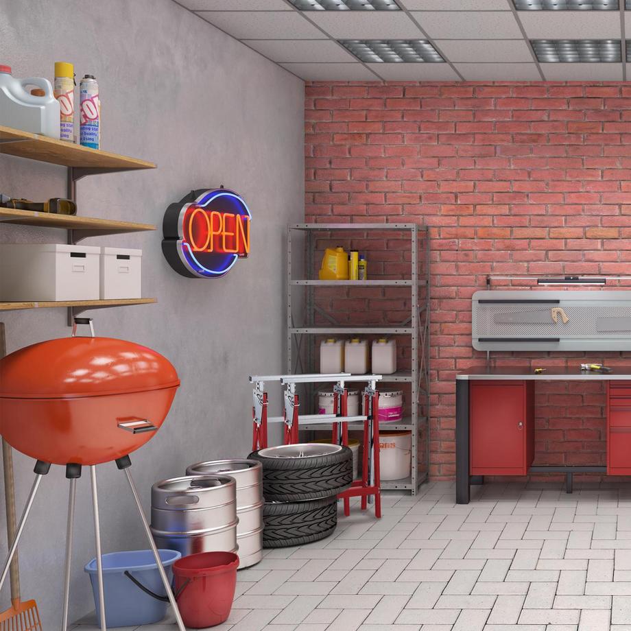 Northix  Cavalletti da lavoro rialzati e abbassati, set da 2 