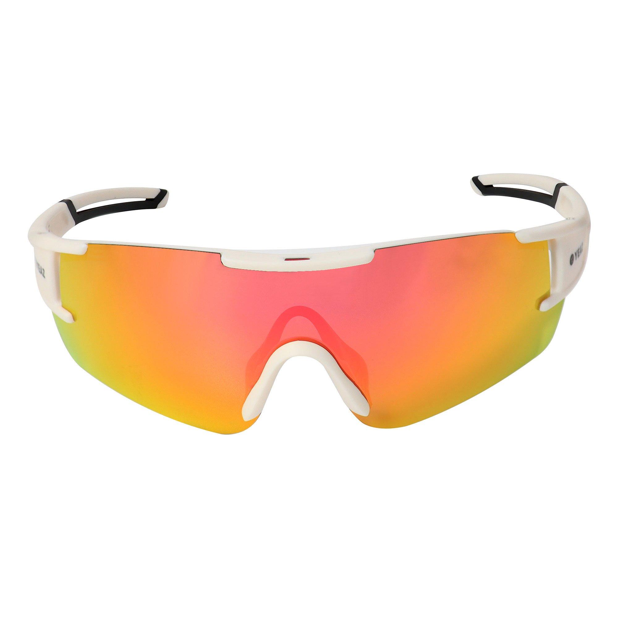 YEAZ  SUNBLOW Occhiali da sole sportivi crema bianco/rosa 