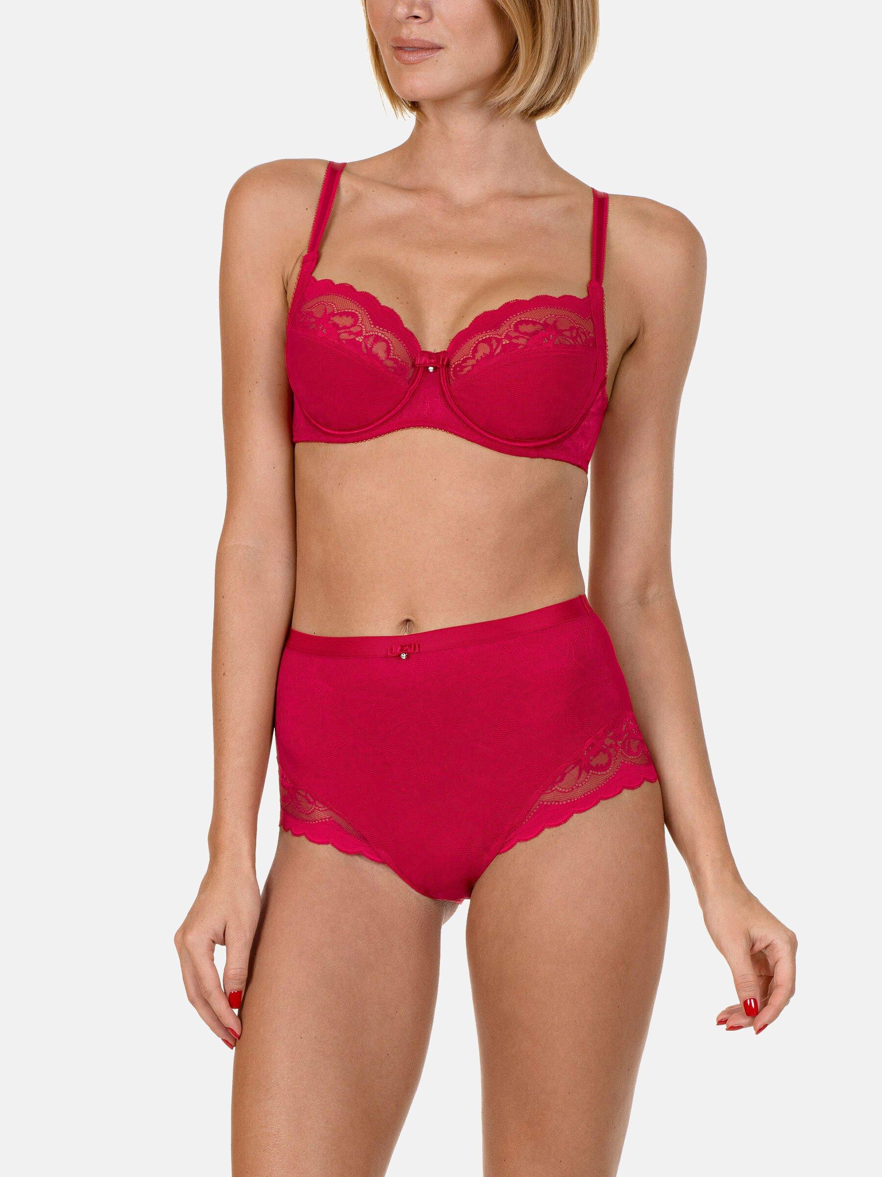 Lisca  Reggiseno con ferretto Evelyn rosso B a E 