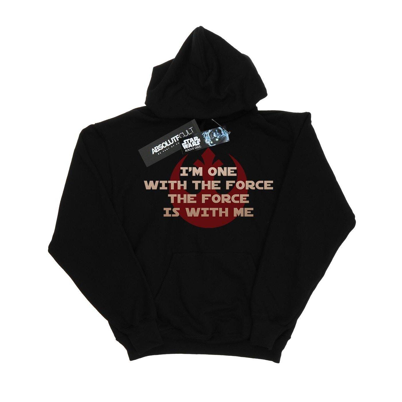 Image of Rogue One I'm One With The Force Red Kapuzenpullover Herren Schwarz M
