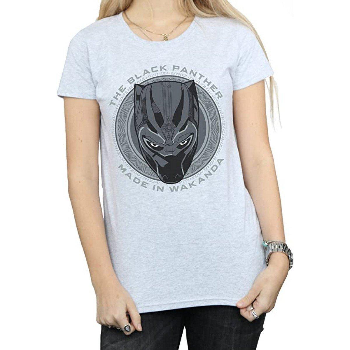 Image of Made In Wakanda Tshirt Damen Grau S
