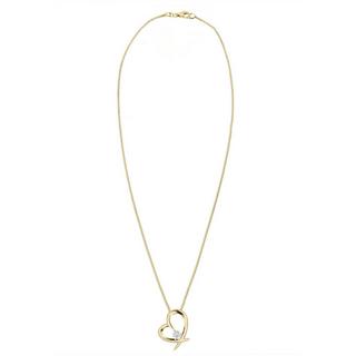Elli  Halskette Herz Geschwungen Zirkonia 