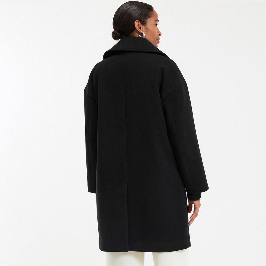 La Redoute Collections Manteau mi-long avec fermeture boutonnée  