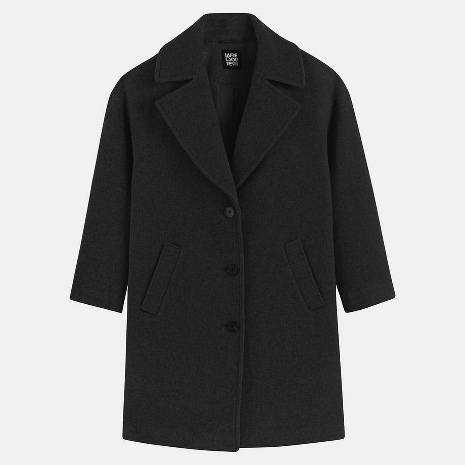 La Redoute Collections Manteau mi-long avec fermeture boutonnée  