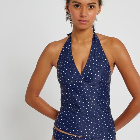 La Redoute Collections  Tankini-Oberteil mit Tupfenmuster 