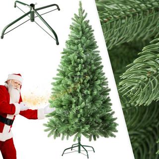 Tectake Albero di Natale artificiale con sostegno in metallo pressofusione  