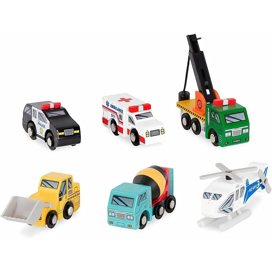 Set de véhicules en bois 1