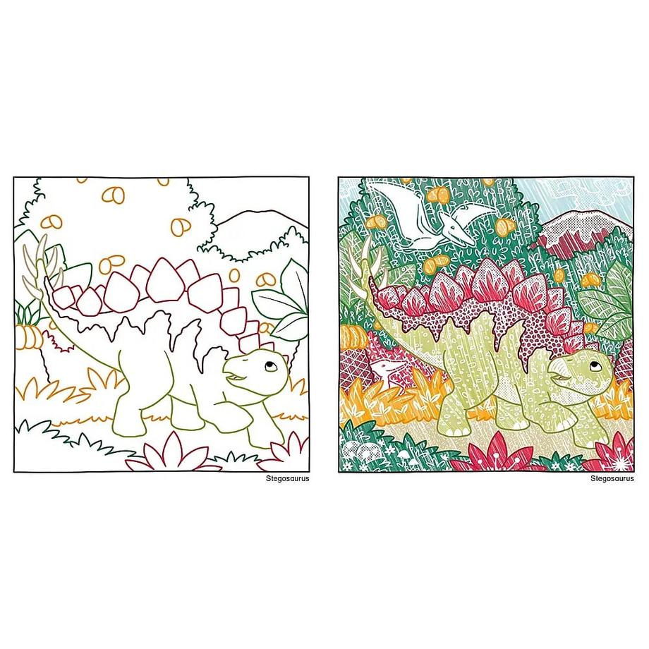 Frech  Zauberpapier Malbuch Dinosaurier 