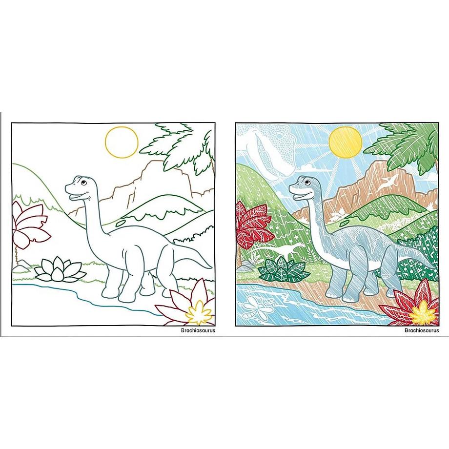 Frech  Zauberpapier Malbuch Dinosaurier 