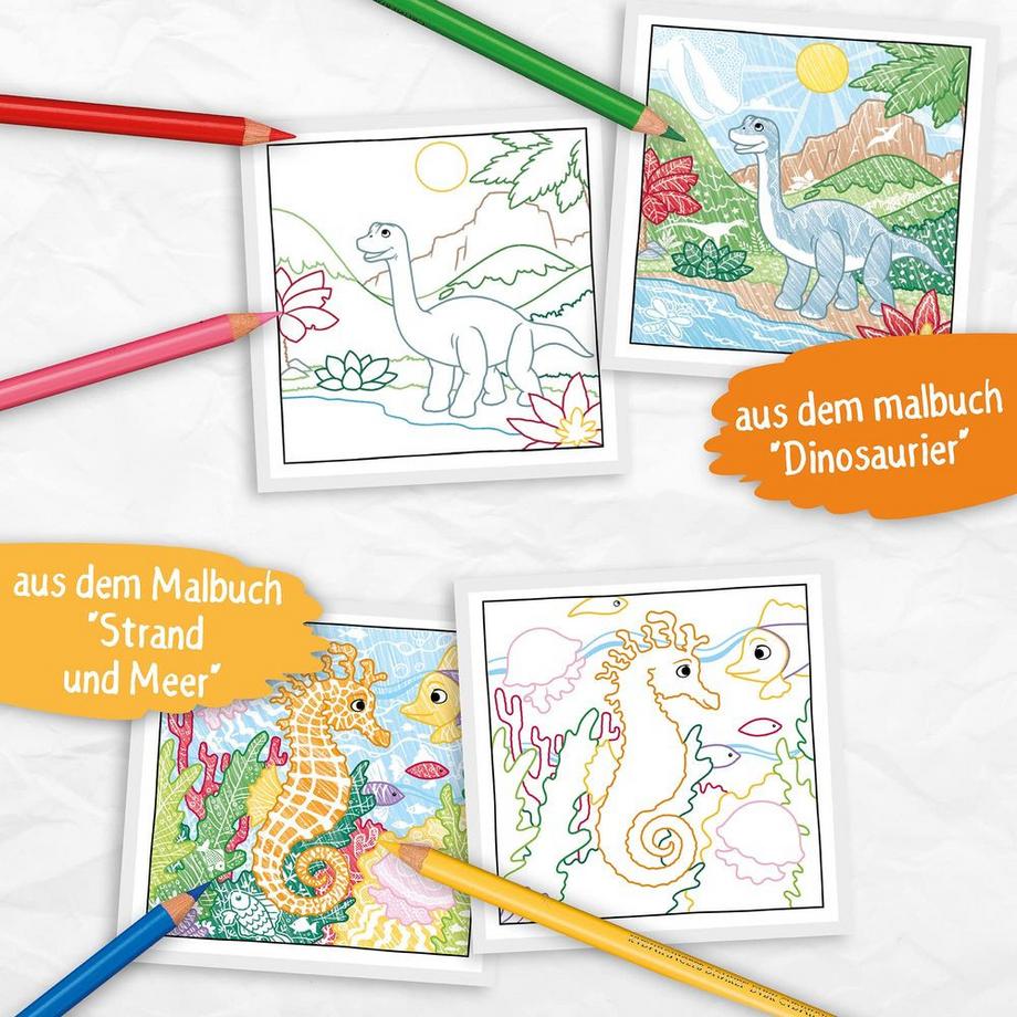 Frech  Zauberpapier Malbuch Dinosaurier 