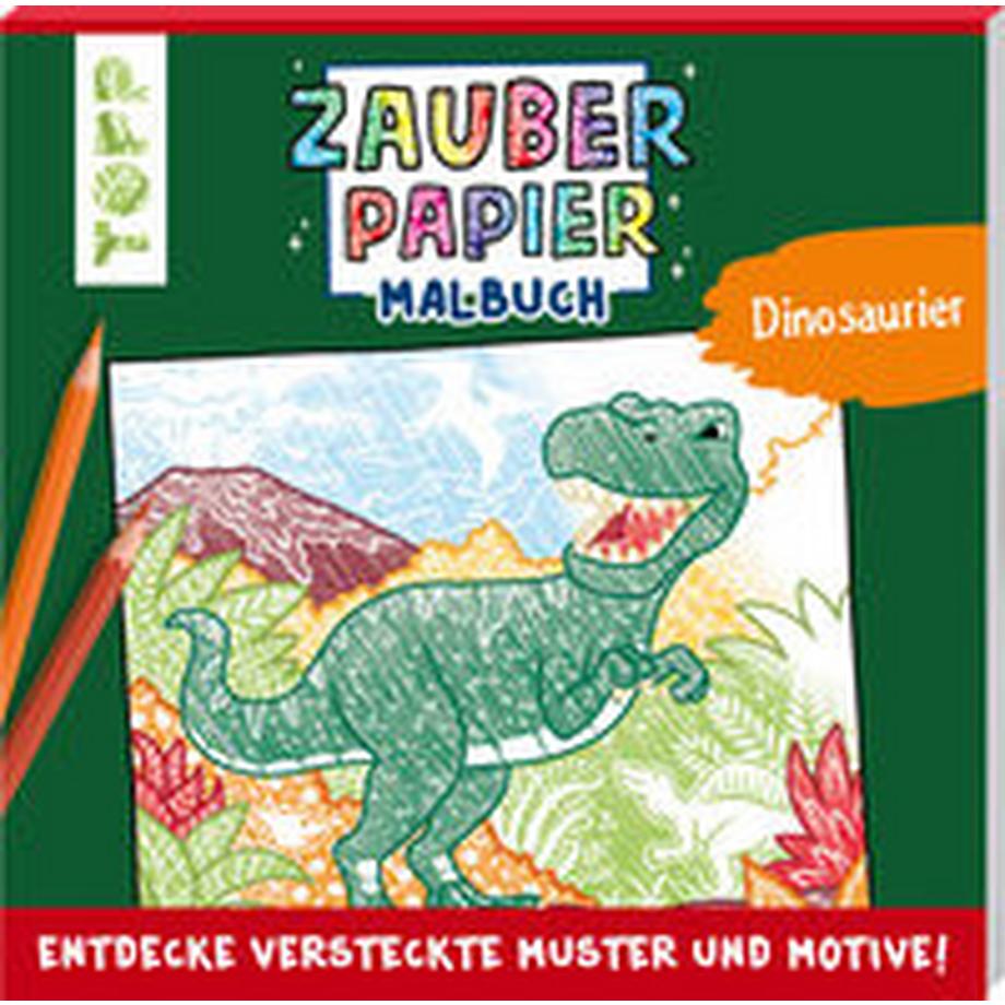 Frech  Topp Malbuch Zauberpapier Dinosaurier 
