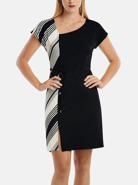 Image of Sommerkleid Mit Kurzen Ärmeln Quinby Unisex Schwarz S