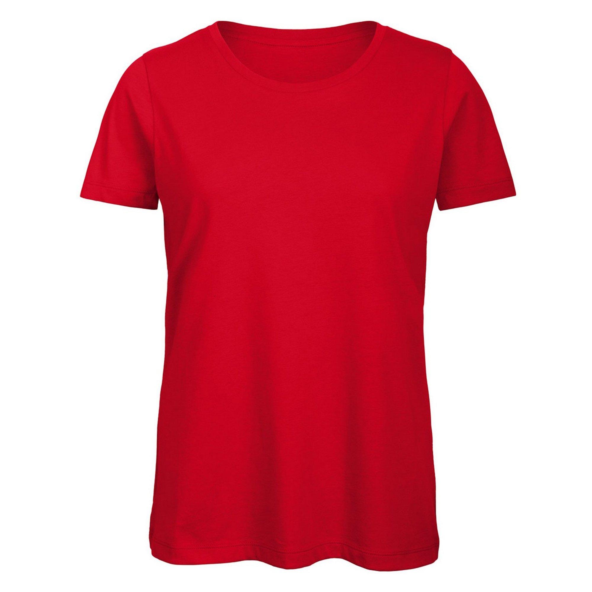 Image of B&c Favourite Tshirt Organische Damen Rot Bunt XS