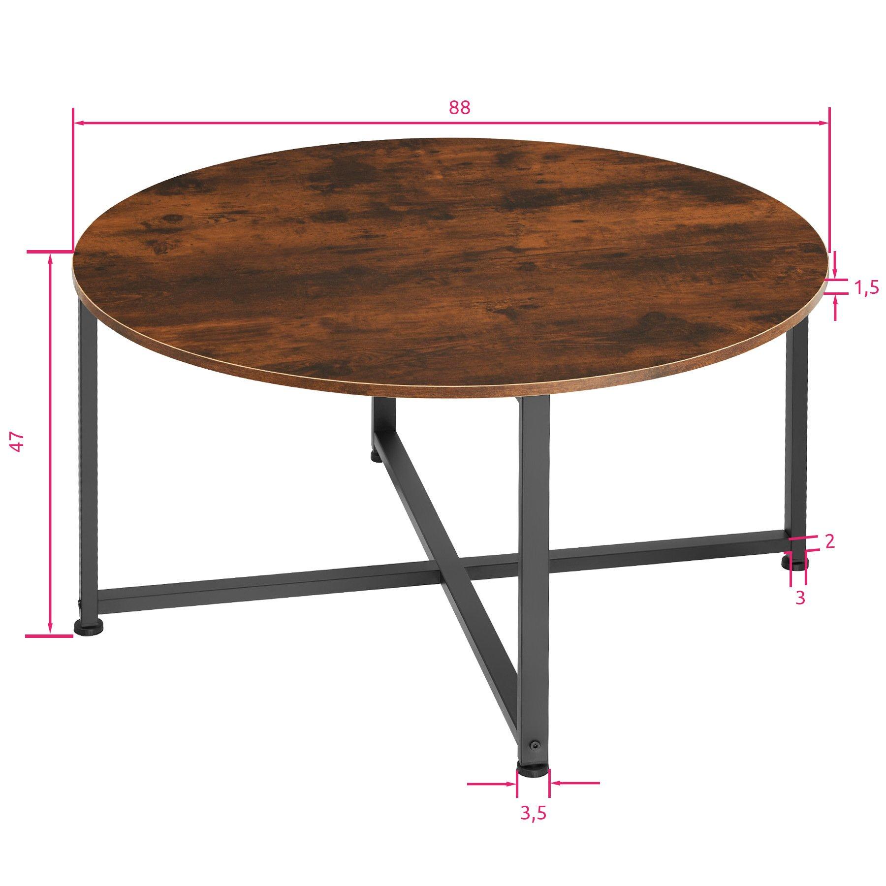 Tectake Couchtisch Aberdeen 88,5x47cm  