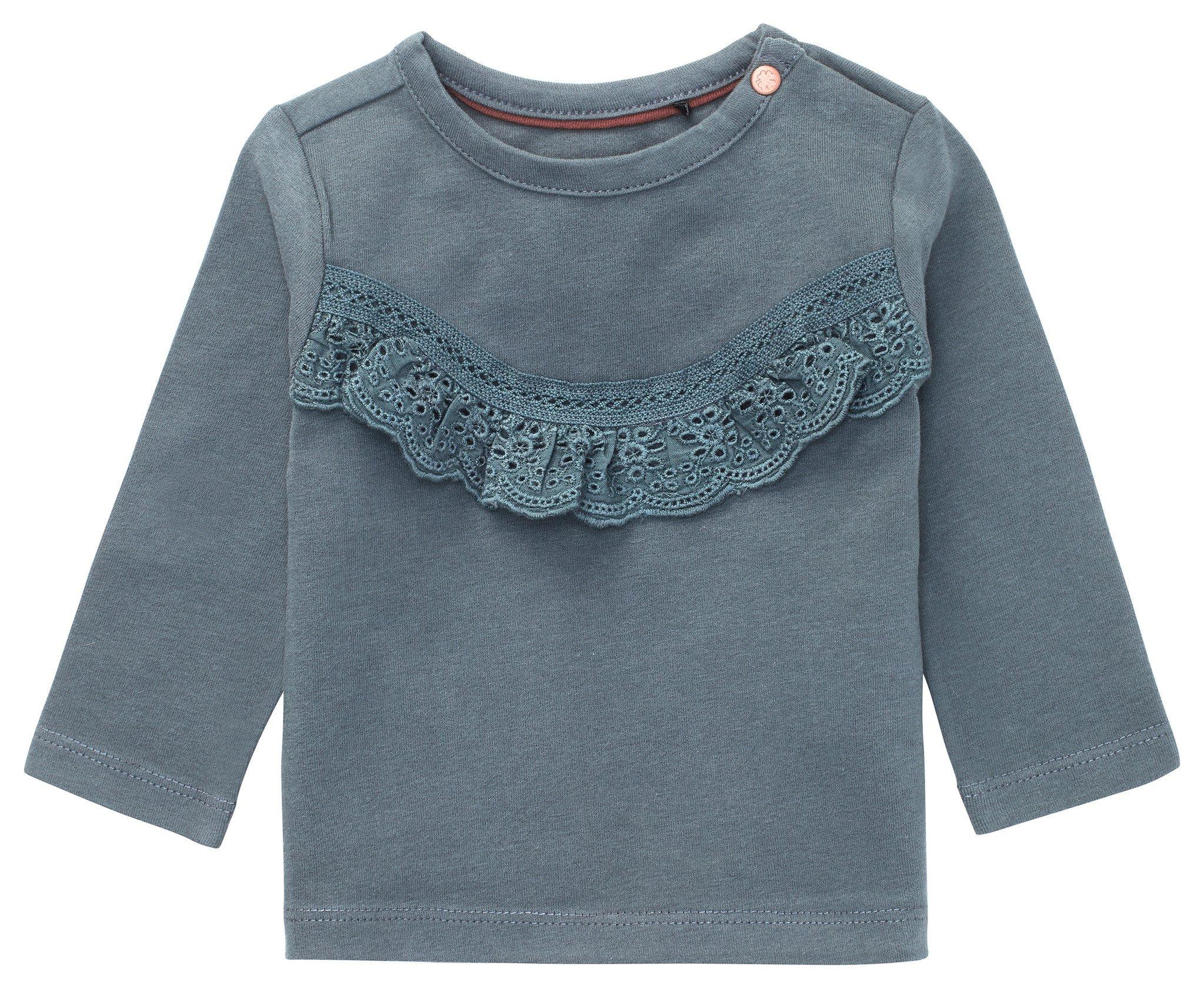 Image of Baby Langarmshirt Sandwich Unisex Blau 68