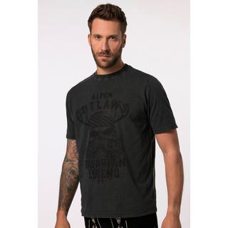 JP1880  T-shirt s'inspirant des tenues traditionnelles bavaroises, manches courtes et imprimé poitrine - jusqu'au 8&nbsp;XL 