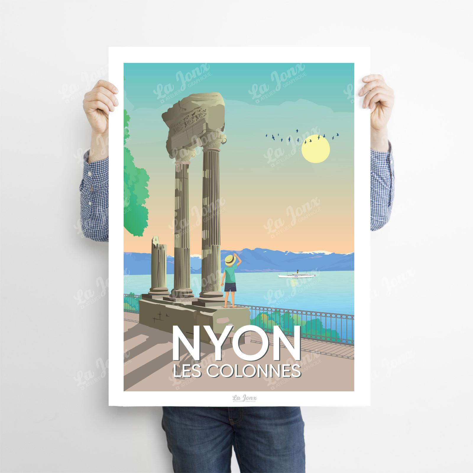 La-Jonx Nyon - Les Colonnes - Poster  