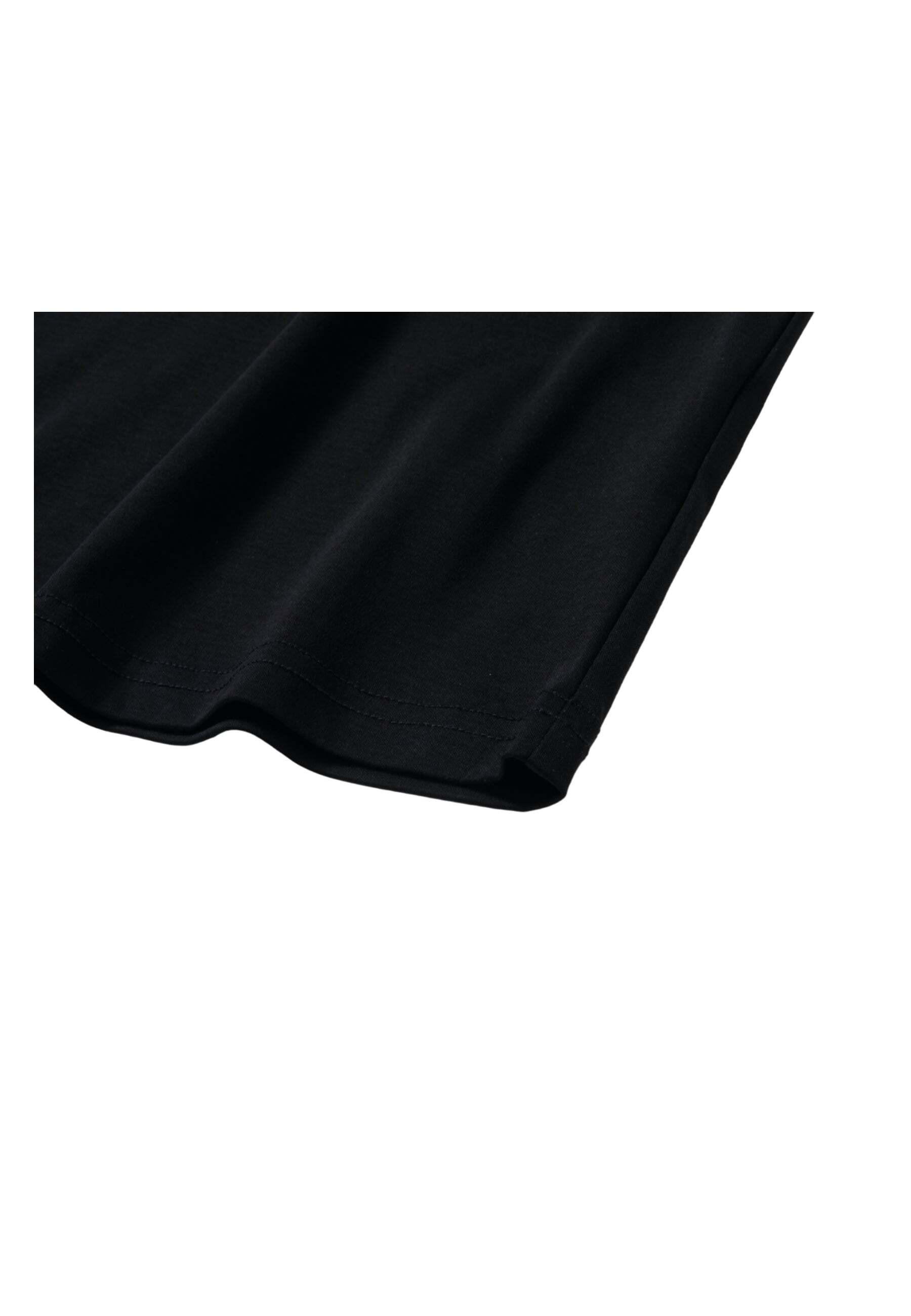 Image of Grand T-shirt Aus Merzerisierter Baumwolle Mit Rundhalsausschnitt Herren Schwarz L