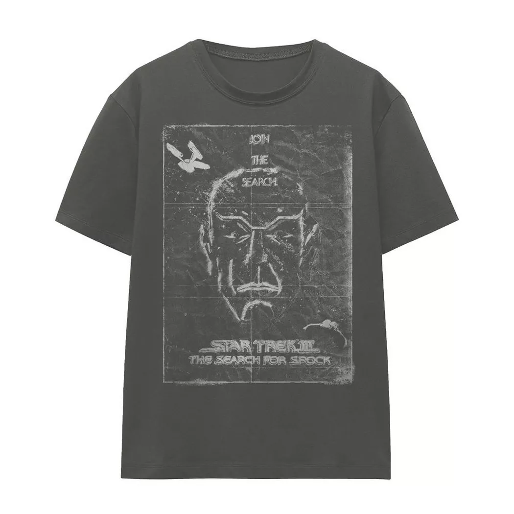 Star Trek - Join the Search TShirt, per donna, Charcoal Black, Größe S