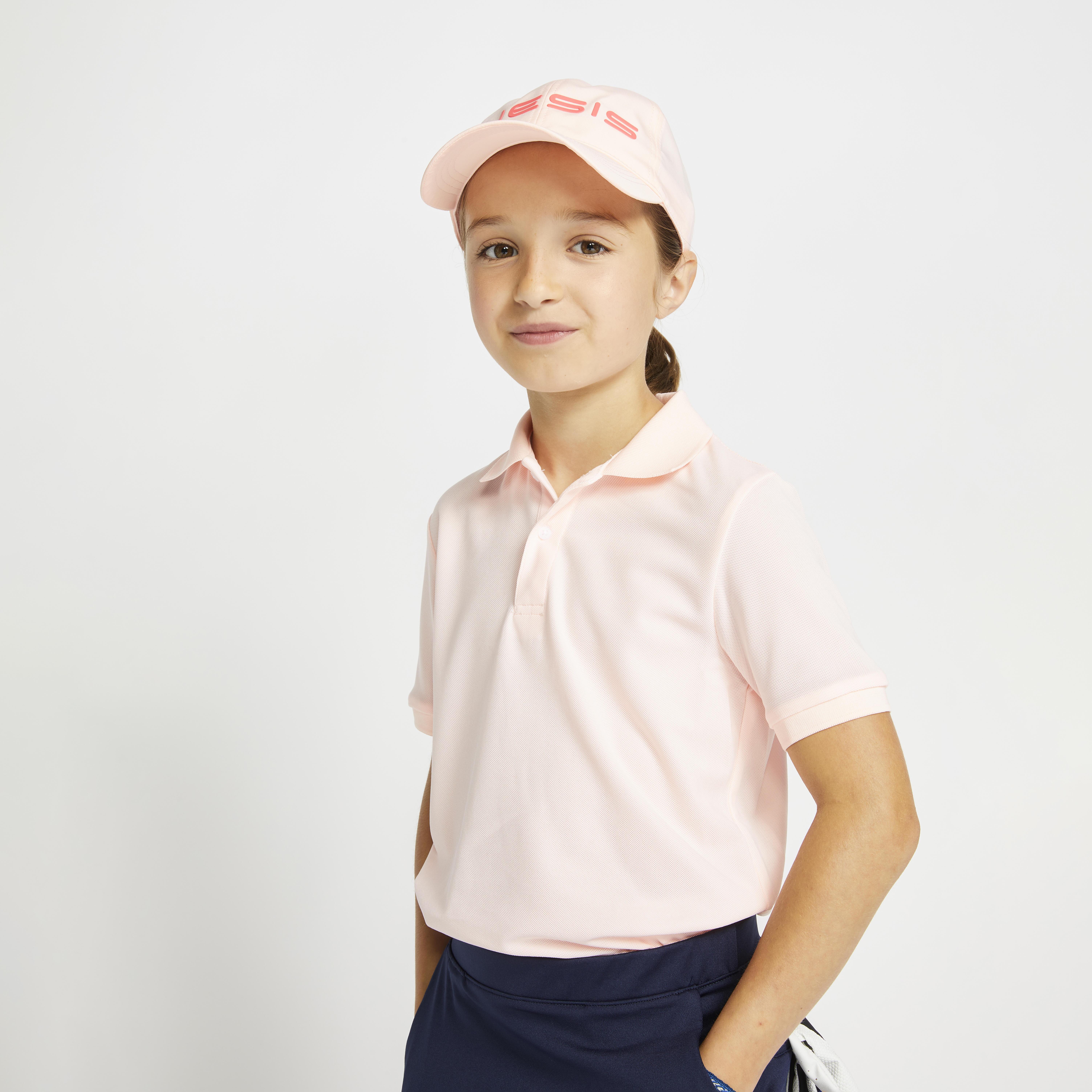 Image of Poloshirt Kurzarm - Mw500 Unisex Dunkelrosa 164/170