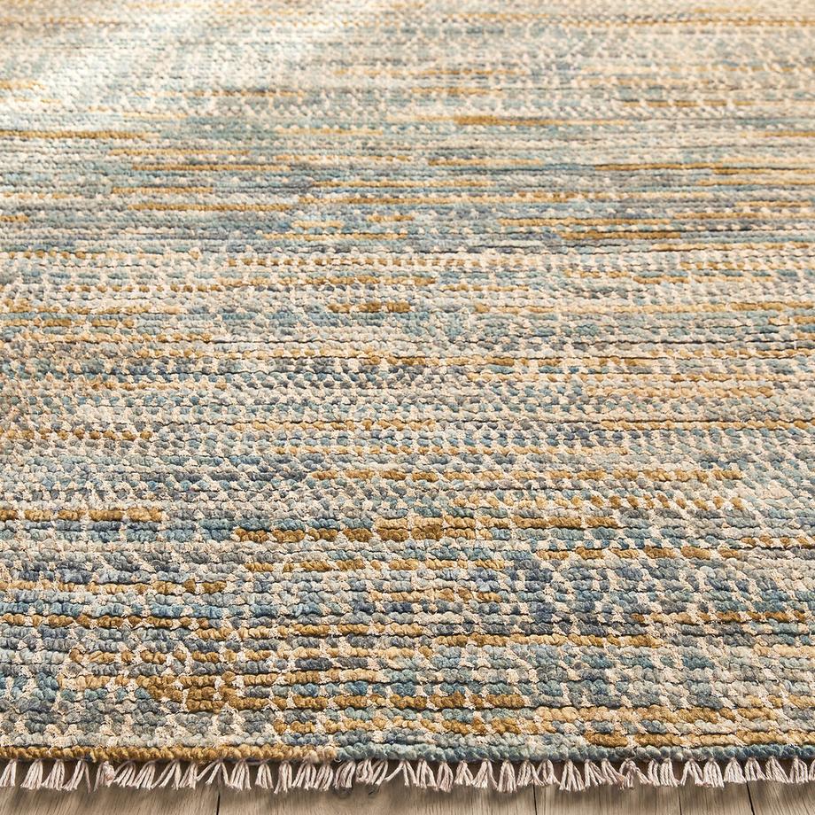 AM.PM Tapis noué laine et soie de sari  