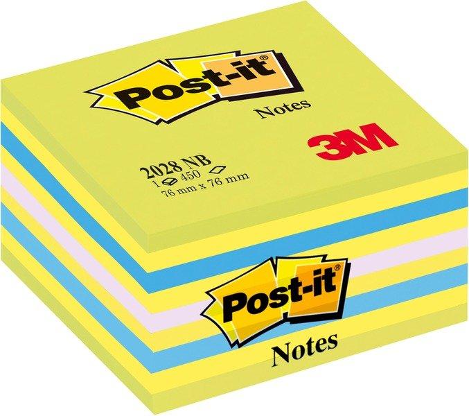 Post-It POST-IT Würfel 76x76mm 2028-NB blau/grün, 450 Blatt  