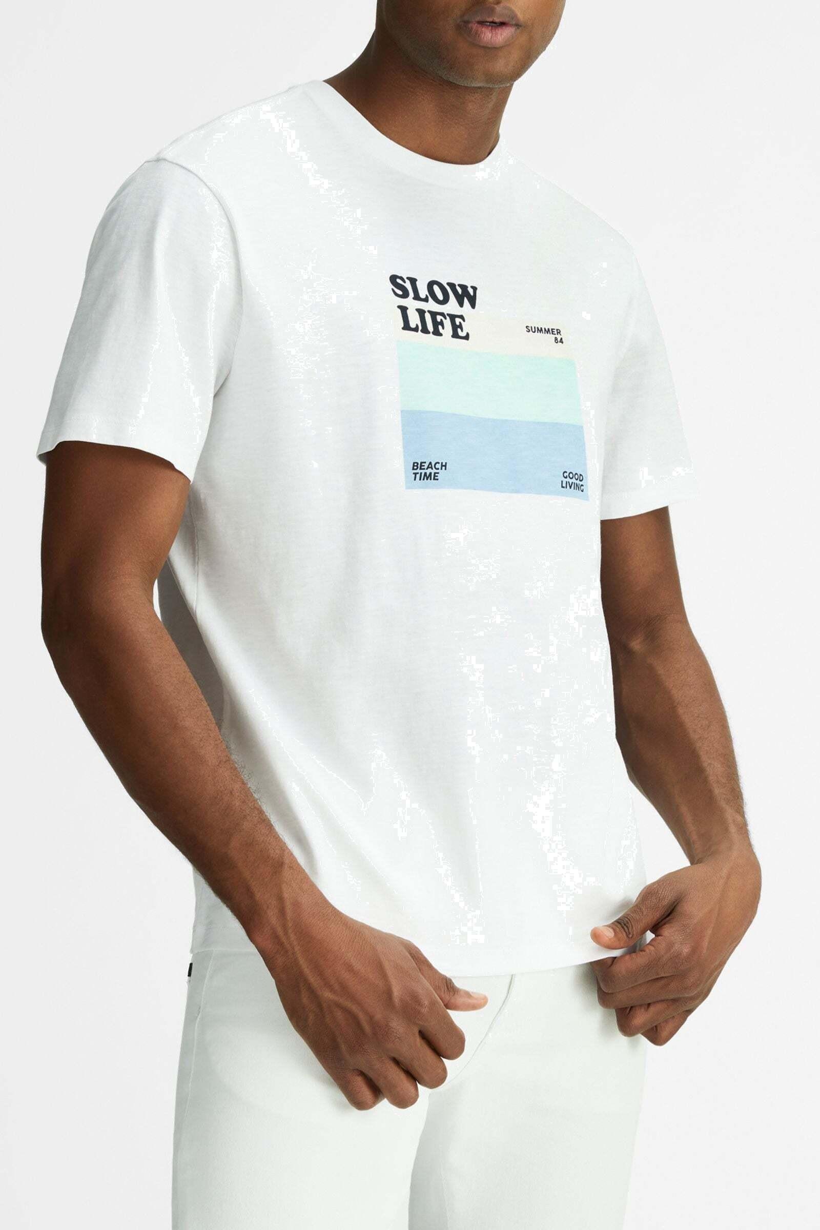 Image of T-shirts Arnoux Herren Weiss XL