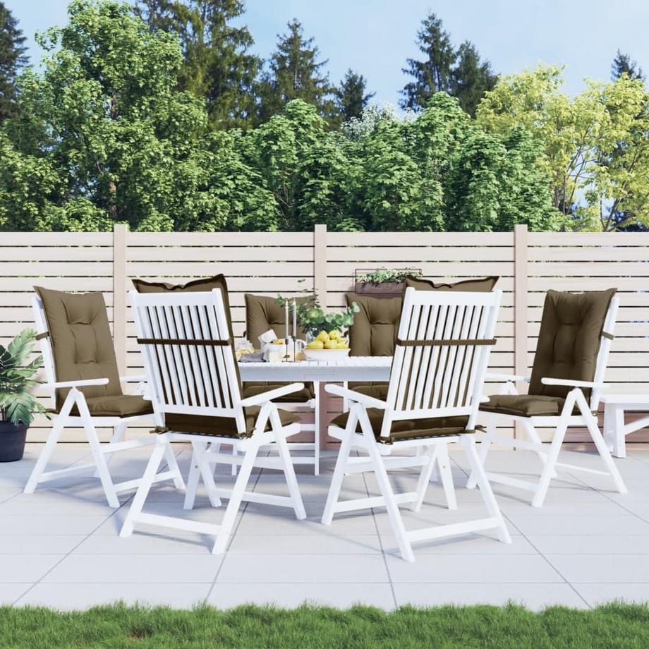 VidaXL Gartenstuhlauflage für hochlehner gewebe  
