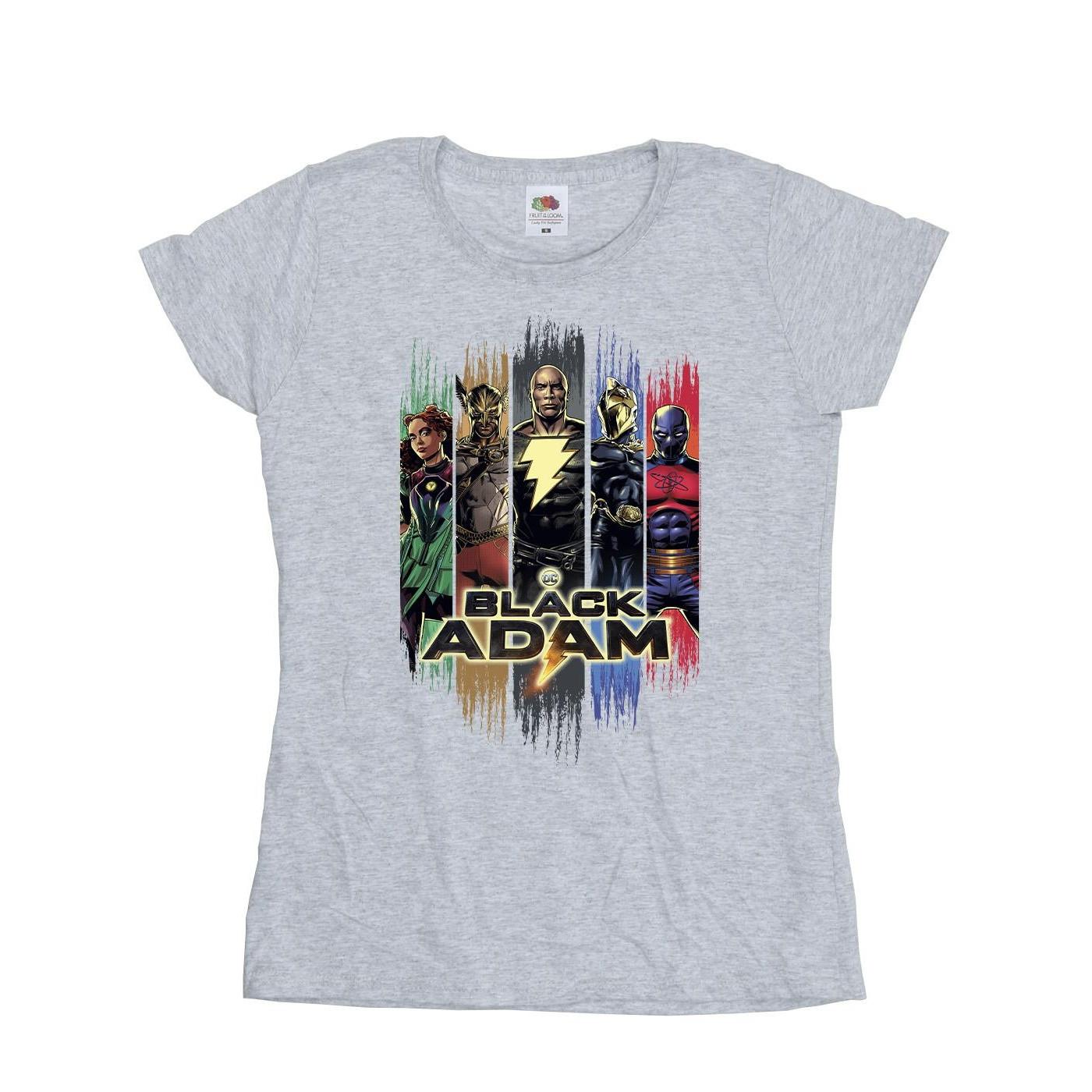 Image of Black Adam Jsa Complete Group Tshirt Damen Grau XL