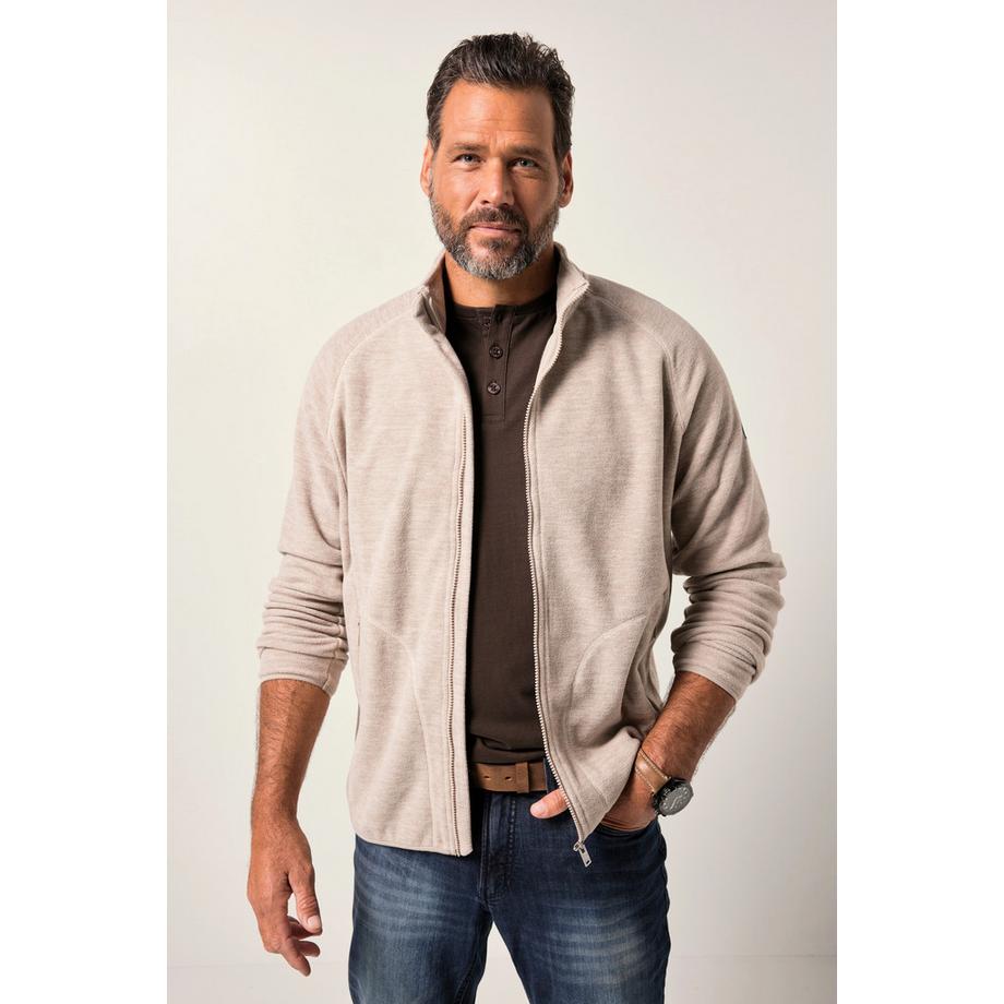 JP1880 Giacca di Pile Collo Alto Tasche con Zip  