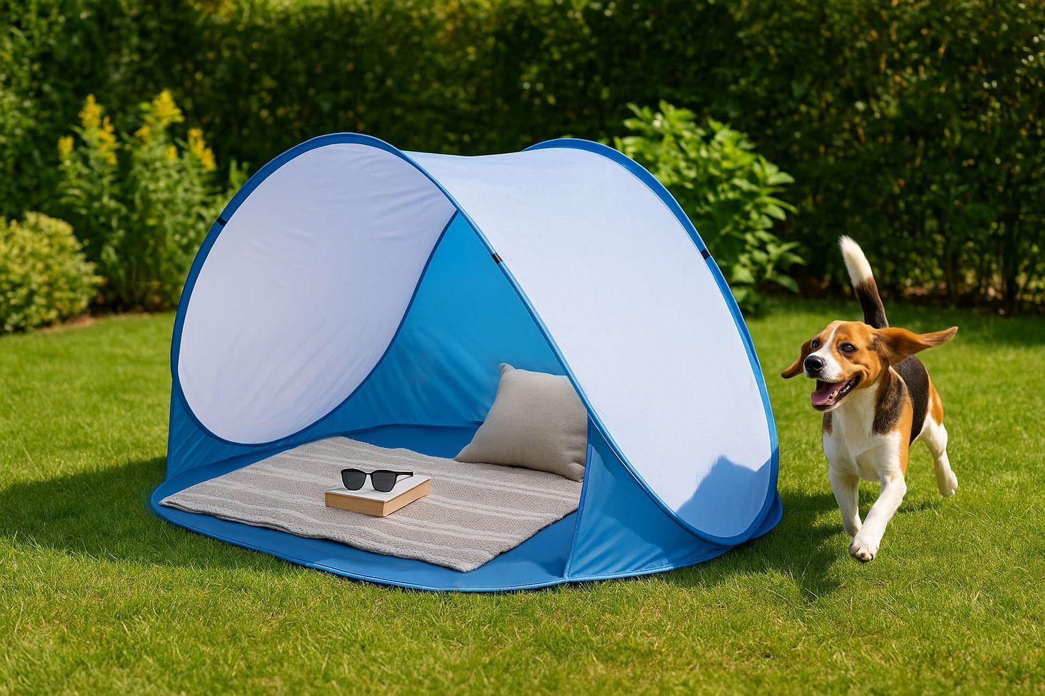 Northio  Tenda da spiaggia pop-up frangivento per spiaggia, piscina, giardino blu MultiGarden 