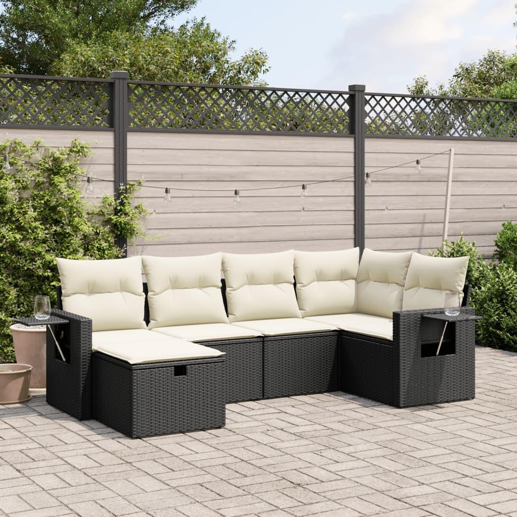 VidaXL set divano da giardino Polirattan  