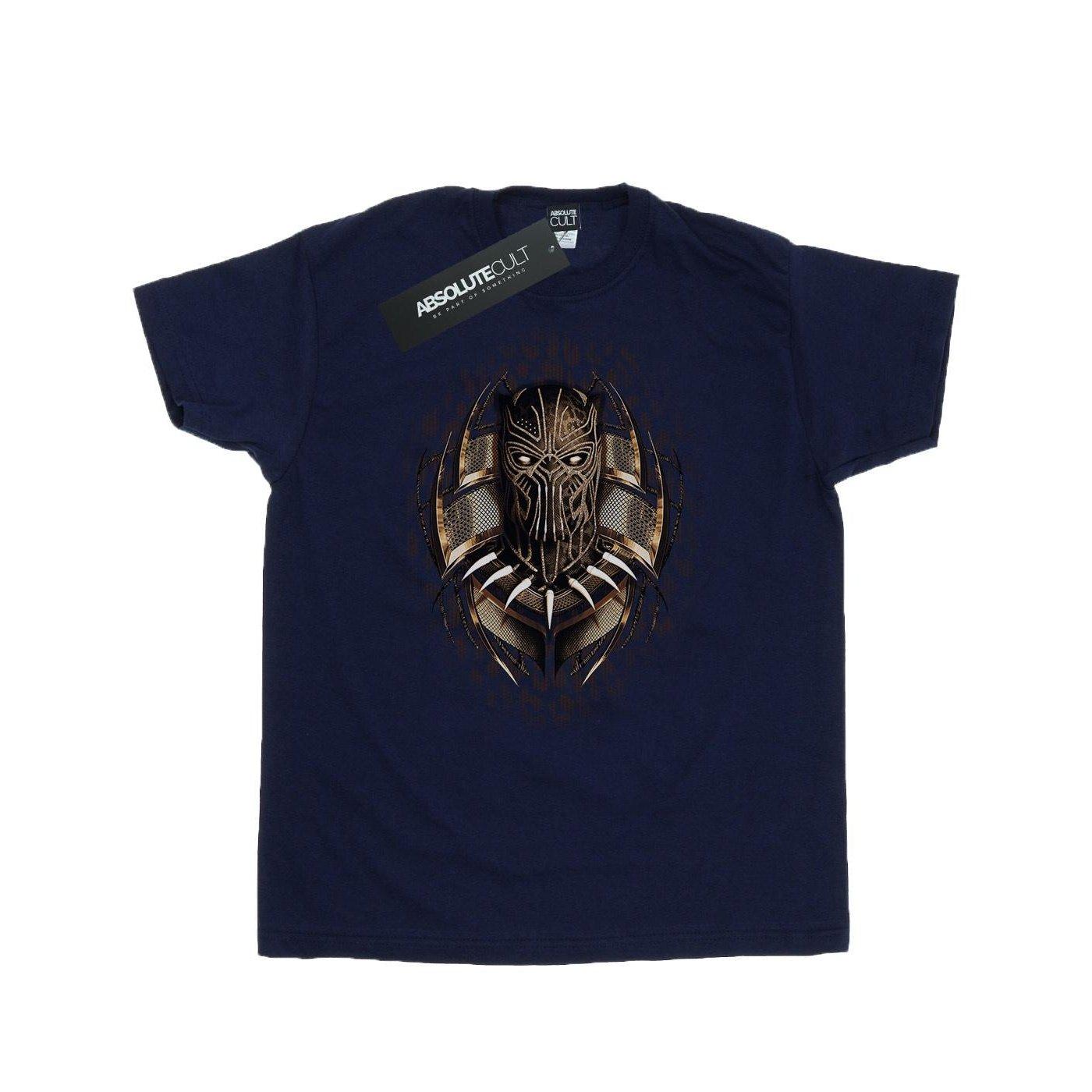 Image of Black Panther Gold Killmonger Tshirt Herren Marine XL