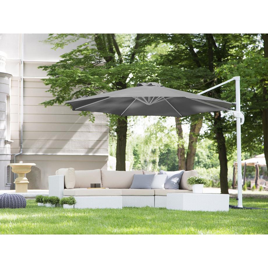 Beliani Parasol suspendu en Tissu SAVONA  