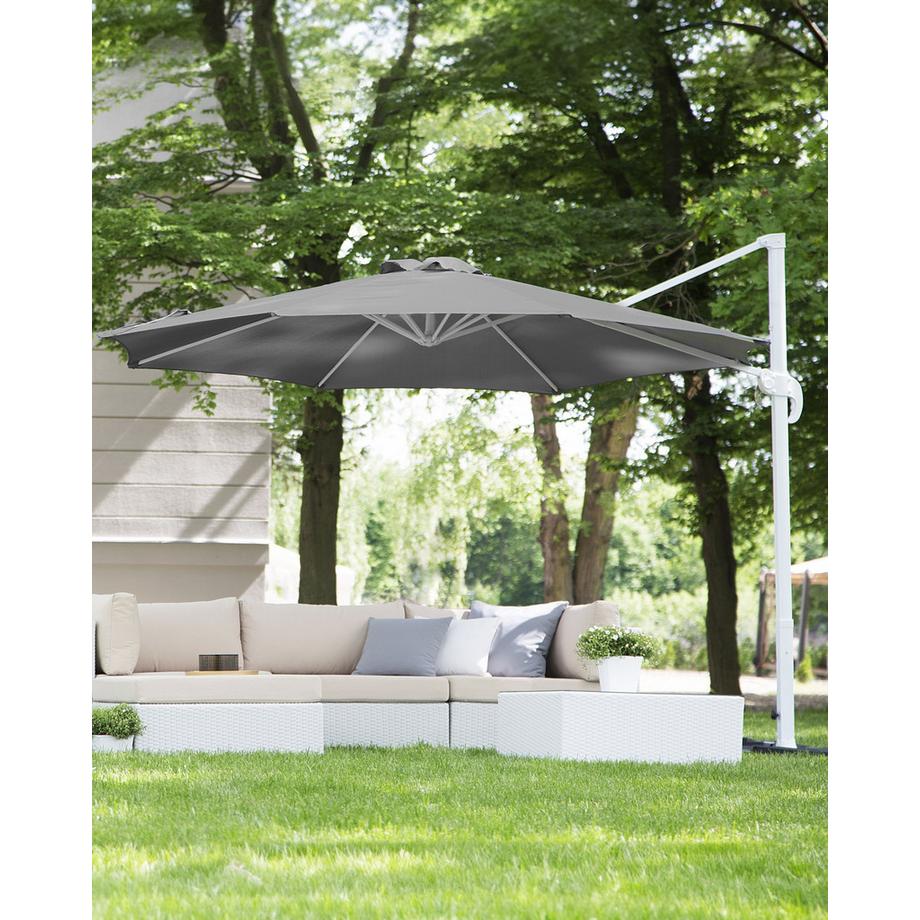 Beliani Parasol suspendu en Tissu SAVONA  