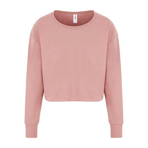 Image of Just Hoods Kurzes Sweatshirt Damen Pink XXS