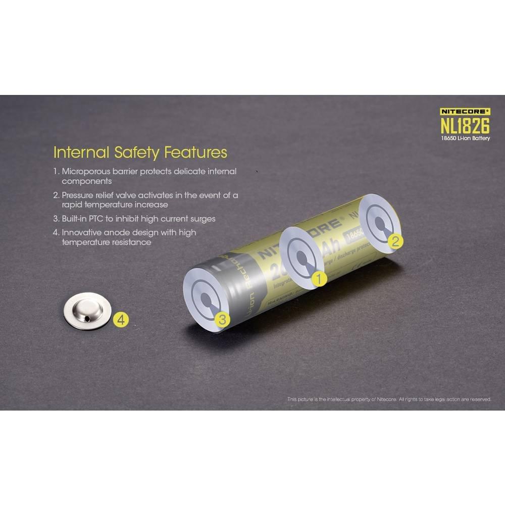 NITECORE  18650 LiIon-Akku 2600 mAh 